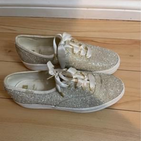 Keds x Kate Spade Glitter Sparkle platform shoes - Picture 1 of 3
